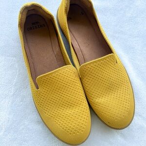 Earth Origins Yellow Slip-On Loafers